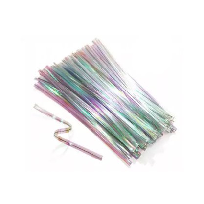 Fecho Prático Nacarado Furta Cor 11cm C/ 100un SilverPlastic