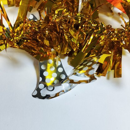 Festão Dourado com Sinos 9cm X 2m Natalino Neotrentina