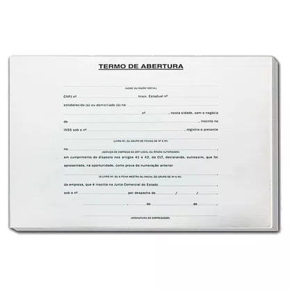 Ficha Registro Empregado Pequena 100 Fls Tamoio