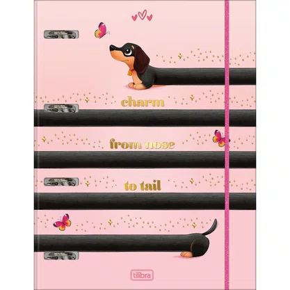 Fichário Argolado Cartonado 48 Folhas Brownie Tilibra