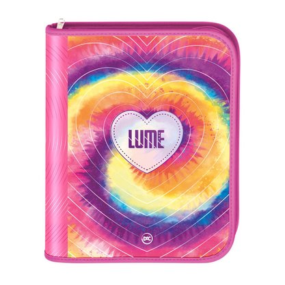 Fichário Argolado Univ Lume com Zíper Tie Dye DAC