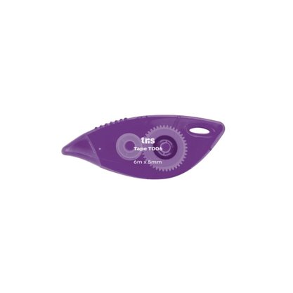 Fita Corretiva Branca 5mm x 6m Lilás T006 Tilibra