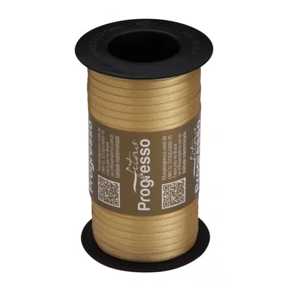 Fita de Cetim 04mm Ouro Cor 228 C/ 100m PHFit