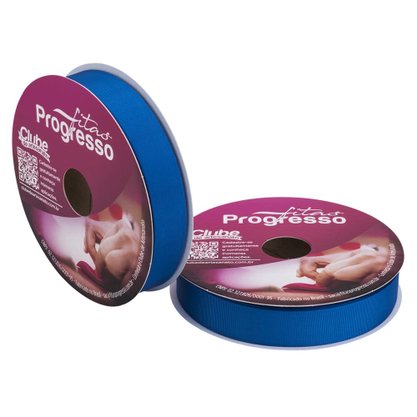 Fita de Gorgurão 22mm Azul Royal Cor 214 C/ 40mt Progresso