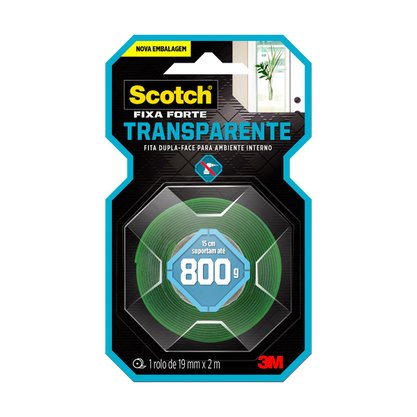 Fita Dupla Face Fixa Forte 19mm 3M Fita Dupla Face Fixa Forte 19mm 3M