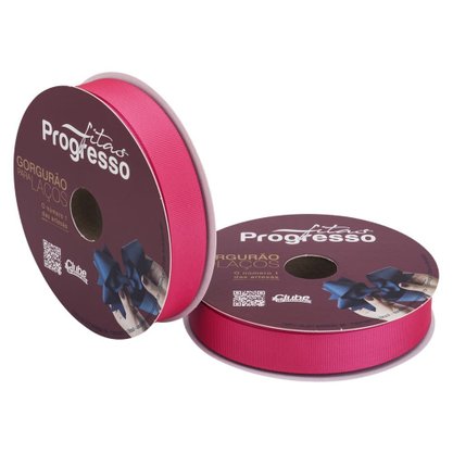 Fita Gorgurão Laço 22mm Rosa Cítrico Cor 279 Rolo 40metros Phfit