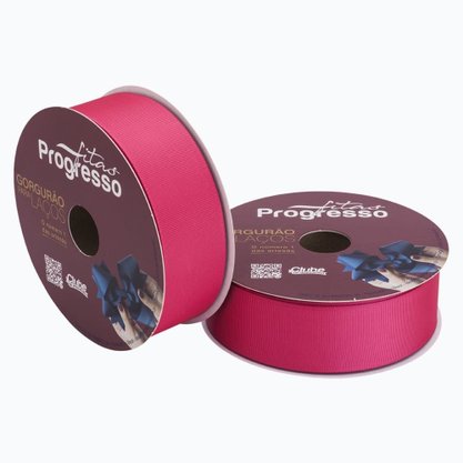 Fita Gorgurão Laço 38mm Rosa Cítrico Cor 279 Rolo 40m Ph