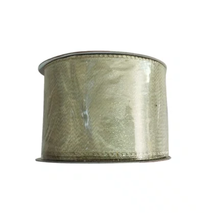 Fita Ouro Listras Ouro 63mm Aramada Ref 1030843 Rolo 9,14 M Cromus