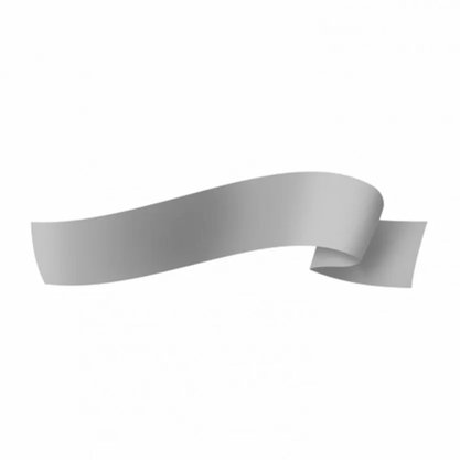 Fita Plástica Presente Prata Fosco 32mm