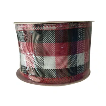 Fita Xadrez Vermelha/Preta 63mm 1923009 Rolo 9,14m Cromus