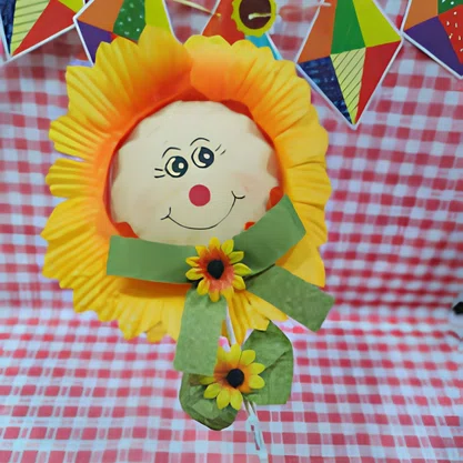 Flor Girassol Grande na Vareta 40 x 22 x 61 cm – Ref. HS0043