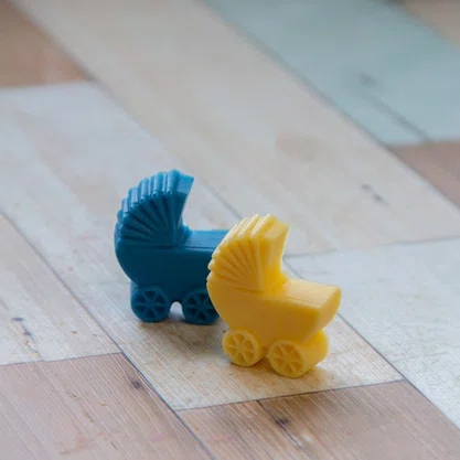 Forma Acetato Bombom Carrinho de Bebê Cód.1080 BWB