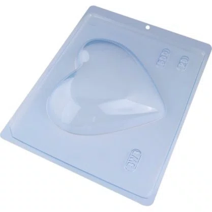 Forma Acetato Bombom Coração Liso 500 g Cód.28 BWB