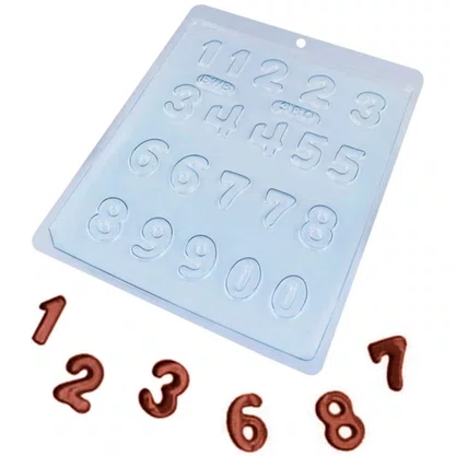 Forma Acetato Bombom Números Cód.380 BWB