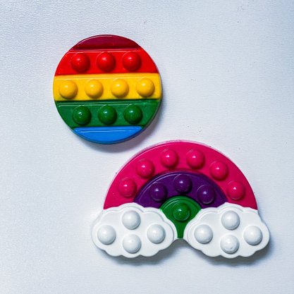 Forma Acetato Silicone Pop It Redondo e Nuvem Cód.10286 BWB