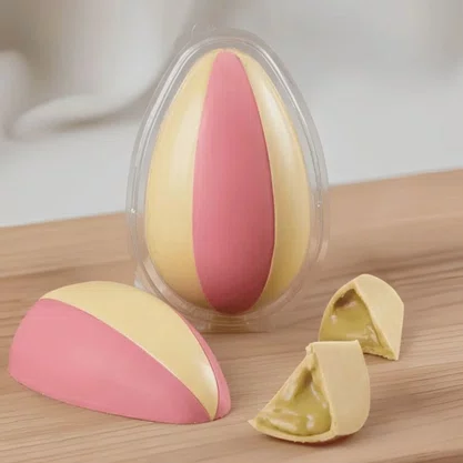 Forma Acetato Silicone Ovo Páscoa Fatias 250g BWB