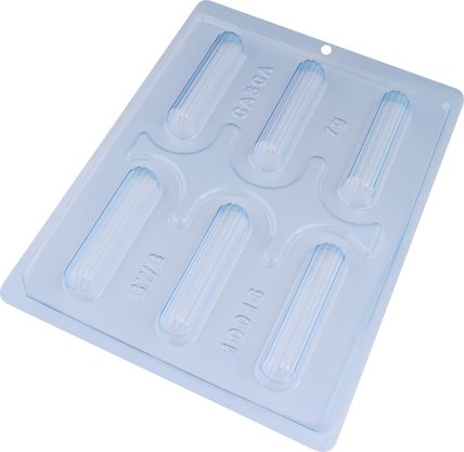 Forma Acetato Silicone Canudo Recheado Cód.10016 BWB