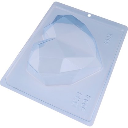 Forma Acetato Silicone Coração Lapidado 500 g Cód.9838 BWB