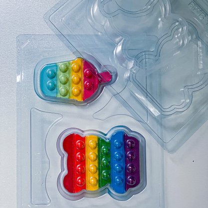 Forma Acetato Silicone Pop It Milk Shake Urso Cód.10288 BWB