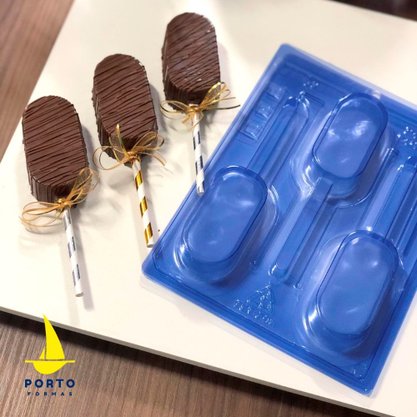 Forma Acetato Silicone Popsicle Cód.52 Porto Formas