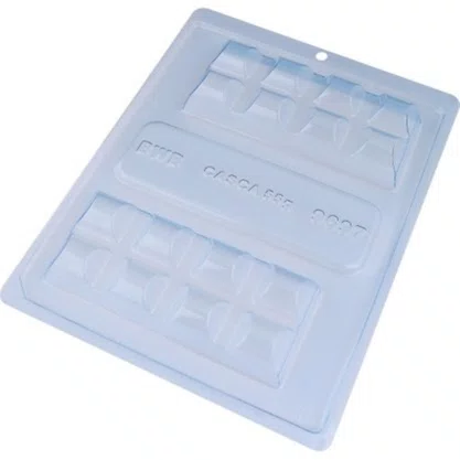 Forma de Acetato com Silicone Tablete Barra 9697 BWB
