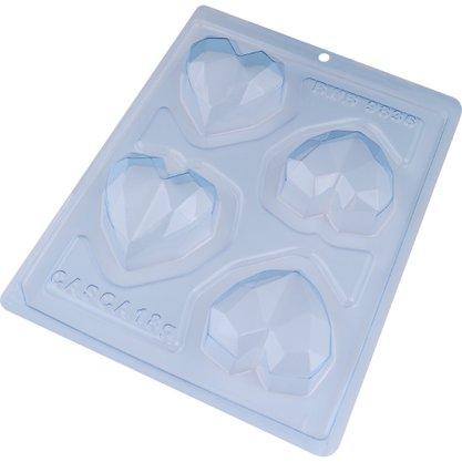Forma Acetato Silicone Trufa Coração Lapidado Cód.9836 BWB