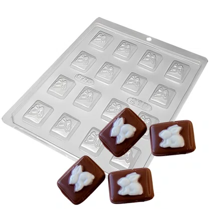 Forma de Acetato Mini Tablete Coelho Cód.218 BWB