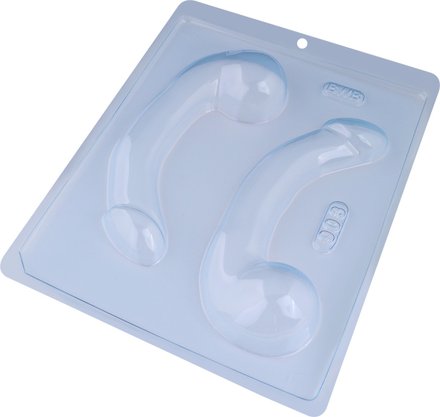 Forma Acetato Bombom Penis Curvo Cód.903 BWB
