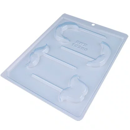 Forma de Acetato Pirulito Bigodes Cód.10366 BWB