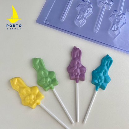 Forma Acetato Pirulito Coelho Dentão Cód.401 Porto Formas
