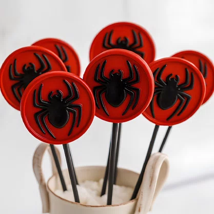 Forma de Acetato Pirulito Redondo Aranha Cód.3715 BWB