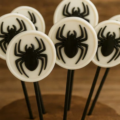 Forma de Acetato Pirulito Redondo Aranha Cód.3715 BWB