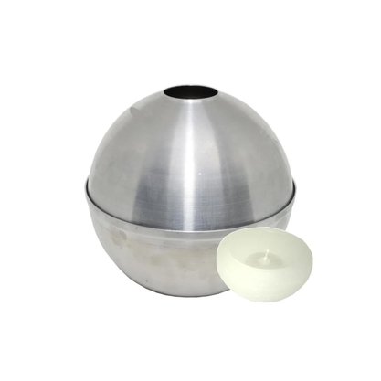 Forma Para Vela Esfera Média Alumínio Doupan