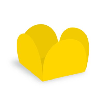 Forminha Doces Peq Amarelo C/ 50 Un Kaixo