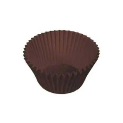 Forminha Forneavel Cup Cake Gde Marrom C/ 57un Ultrafest