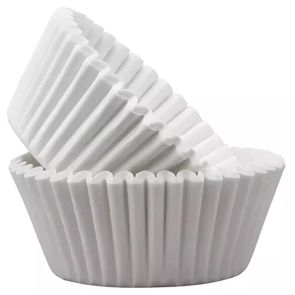 Forminha Forneavel CupCake Grande Branca C/ 45un Ultrafest