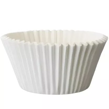 Forminha Forneavel CupCake Grande Branca C/ 45un Ultrafest