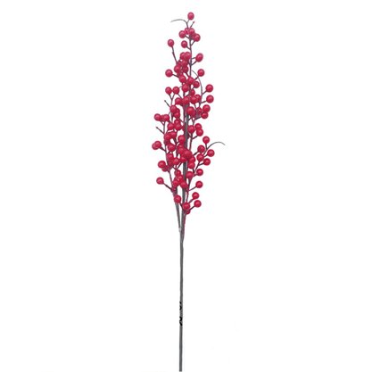 Galho Frutas Vermelhas 68x17cm Galhos Matsumoto