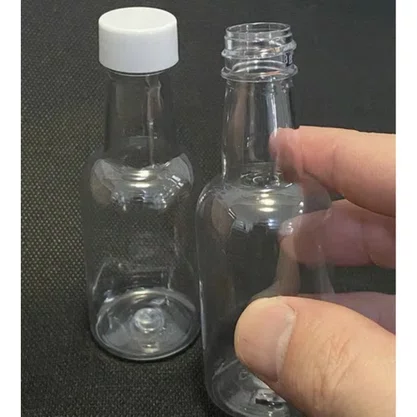 Garrafinha PET Lembrança 50ml Tampa Metal Prata C/ 10un Massari