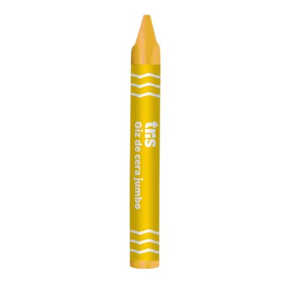 Giz De Cera Big Jumbo 12 Cores Triangular Tris