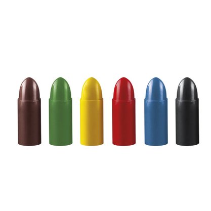 Giz de Cera Super Jumbo Redondo 06 Cores Tris