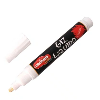 Giz Líquido Branco Removível C/ 1un Cromus
