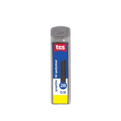Grafite 0.5mm 2B com 12 pcs Hi-Polymer Tris