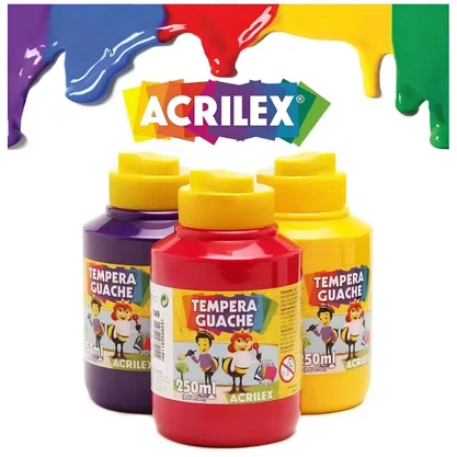 Guache Amarelo Ouro 250ml Acrilex