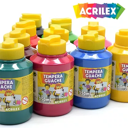 Guache Amarelo Ouro 250ml Acrilex