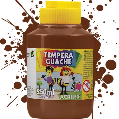Guache Marrom 250ml Acrilex
