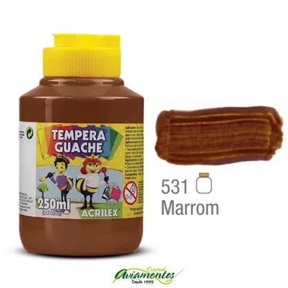 Guache Marrom 250ml Acrilex