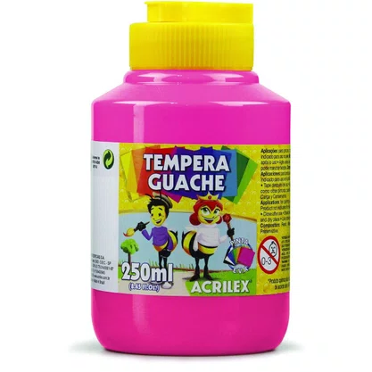Guache Rosa 250ml Acrilex