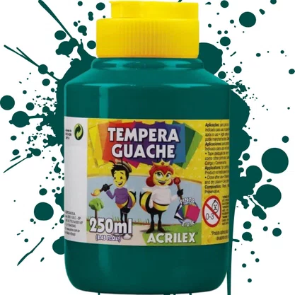 Guache Verde Bandeira 250ml Acrilex