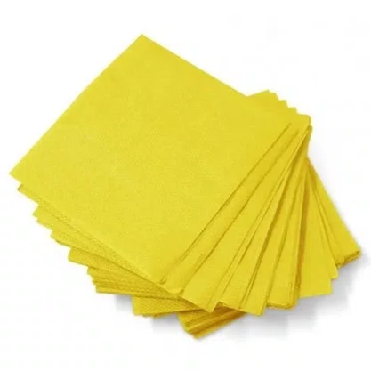 Guardanapo Amarelo 19,5x22,5cm com 50 Un Campfestas